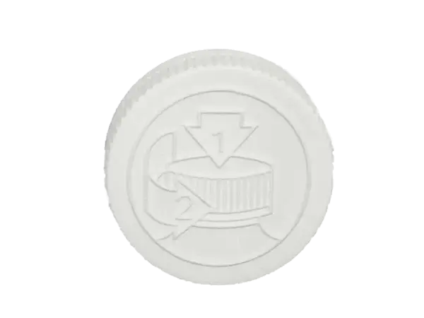 22-400 pictorial child-resistant cap with foam liner safety packaging